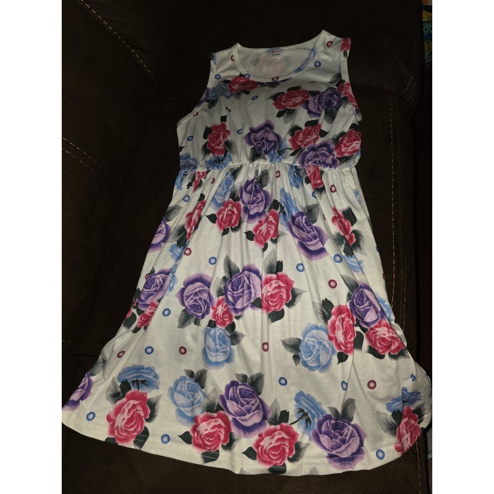 Patpat spring floral‎ Easter dress size 11 12